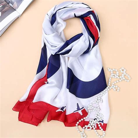 airplane print scarf 